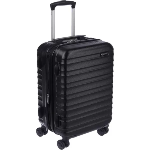 Amazon Basics Expandable Hardside Luggage Suitcase with Wheels 30Inch Spinner with Four Spinner Wheels and ScratchResistant Surface BlackBlack