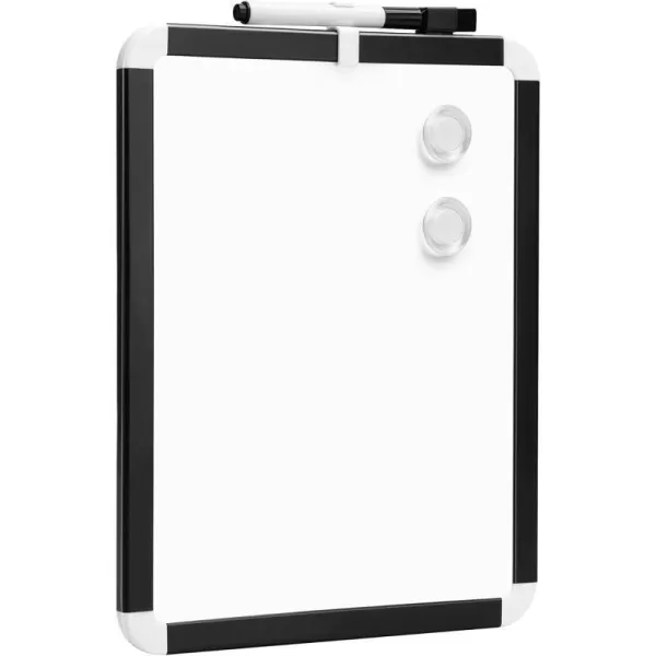 Amazon Basics Small Dry Erase Whiteboard Magnetic White Board with Marker and Magnets  85 x 11 PlasticAluminum Frame85x11