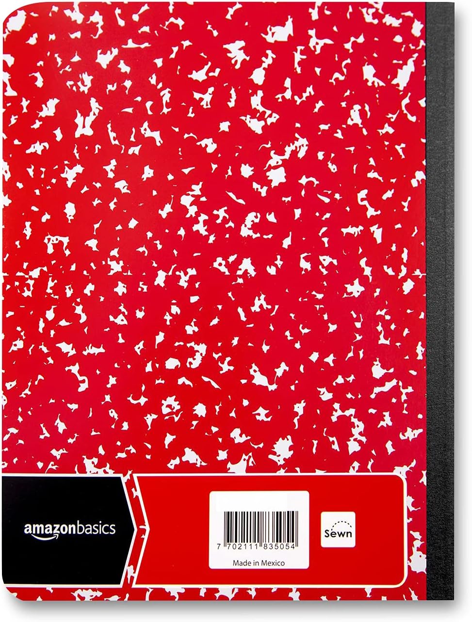 Amazon Basics Wide Ruled Composition Notebook 4Pack 100Sheet Assorted Marble Colors36Pack Assorted Marble