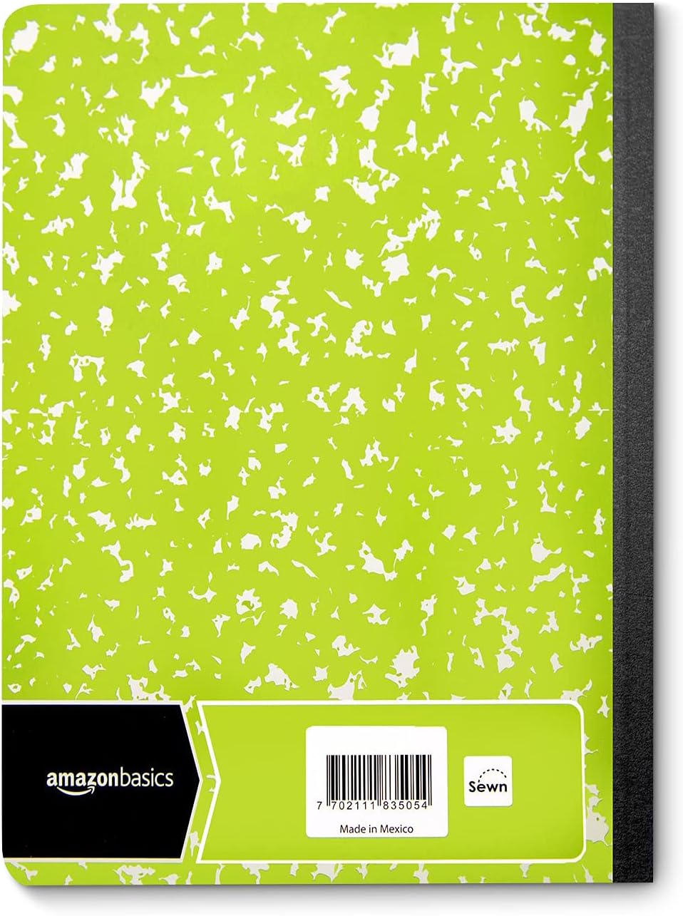 Amazon Basics Wide Ruled Composition Notebook 4Pack 100Sheet Assorted Marble Colors36Pack Assorted Marble