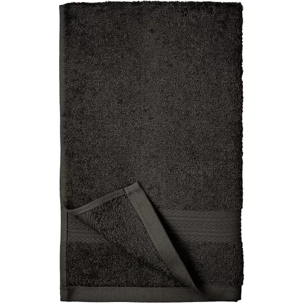 Amazon Basics  6 Piece Fade Resistant Oversize Bath Towel Hand and Washcloth Set 100 Cotton TealBlack
