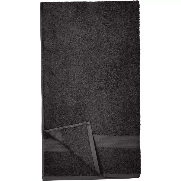 Amazon Basics  6 Piece Fade Resistant Oversize Bath Towel Hand and Washcloth Set 100 Cotton TealBlack