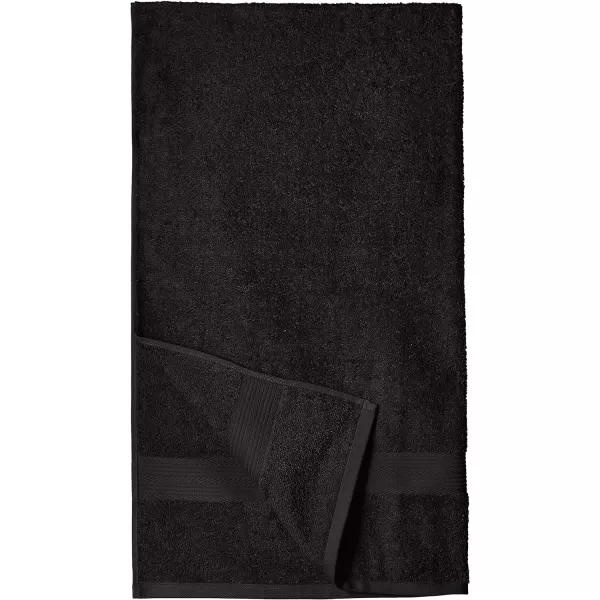 Amazon Basics  6 Piece Fade Resistant Oversize Bath Towel Hand and Washcloth Set 100 Cotton TealBlack