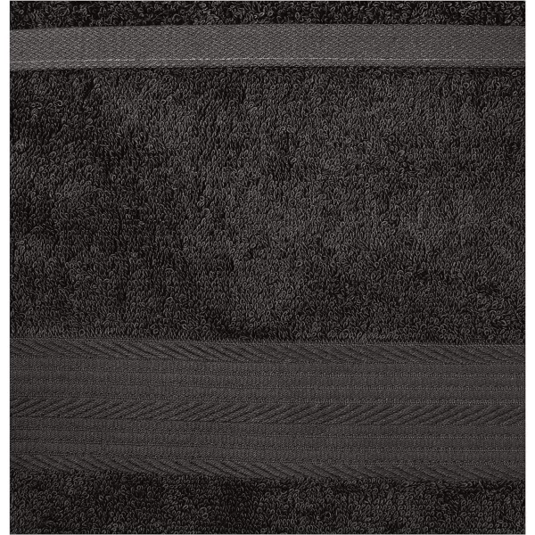 Amazon Basics  6 Piece Fade Resistant Oversize Bath Towel Hand and Washcloth Set 100 Cotton TealBlack