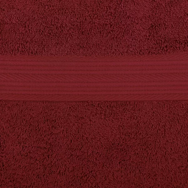 Amazon Basics  6 Piece Fade Resistant Oversize Bath Towel Hand and Washcloth Set 100 Cotton TealCrimson