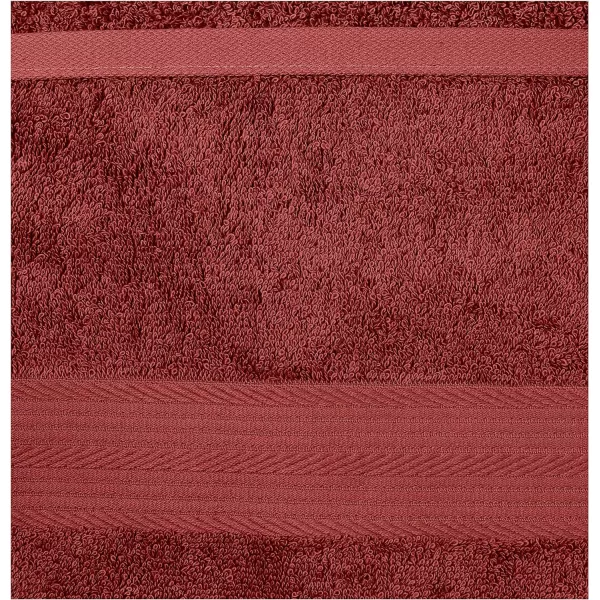 Amazon Basics  6 Piece Fade Resistant Oversize Bath Towel Hand and Washcloth Set 100 Cotton TealCrimson