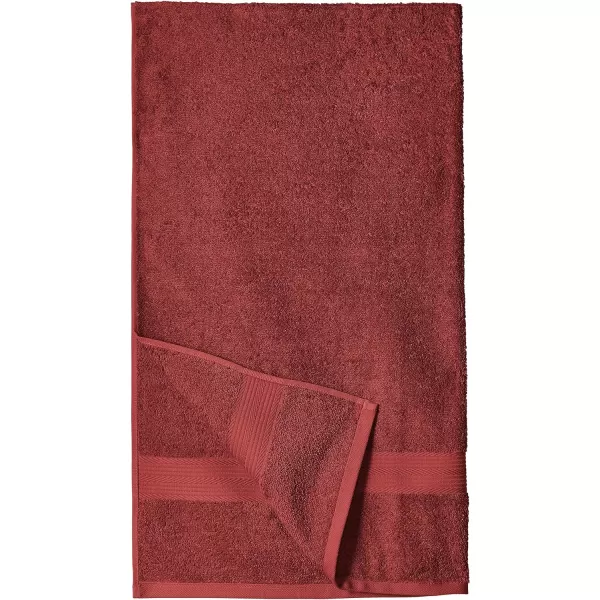 Amazon Basics  6 Piece Fade Resistant Oversize Bath Towel Hand and Washcloth Set 100 Cotton TealCrimson