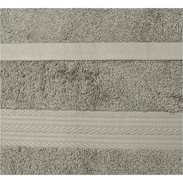 Amazon Basics  6 Piece Fade Resistant Oversize Bath Towel Hand and Washcloth Set 100 Cotton TealGray