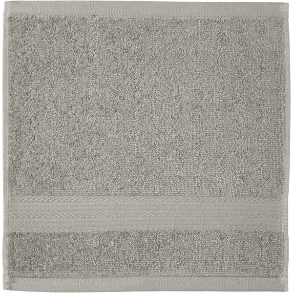 Amazon Basics  6 Piece Fade Resistant Oversize Bath Towel Hand and Washcloth Set 100 Cotton TealGray