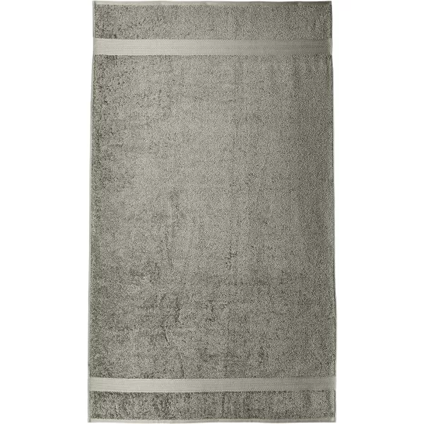 Amazon Basics  6 Piece Fade Resistant Oversize Bath Towel Hand and Washcloth Set 100 Cotton TealGray