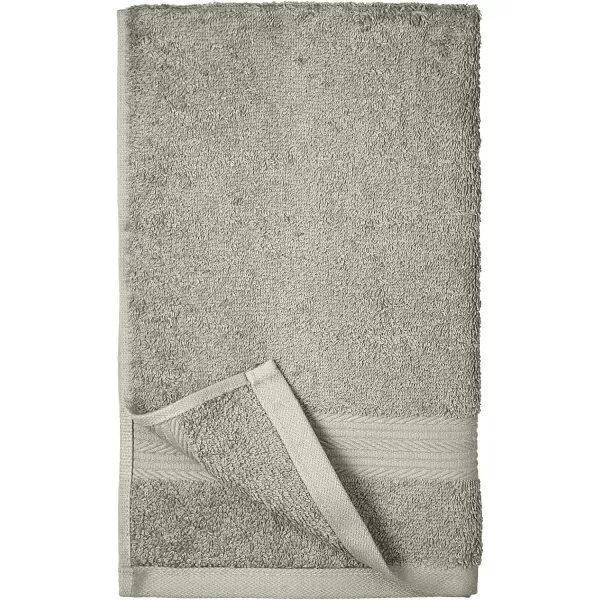 Amazon Basics  6 Piece Fade Resistant Oversize Bath Towel Hand and Washcloth Set 100 Cotton TealGray