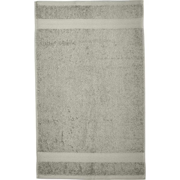Amazon Basics  6 Piece Fade Resistant Oversize Bath Towel Hand and Washcloth Set 100 Cotton TealGray