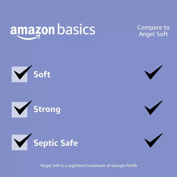 Amazon Basics 2Ply Toilet Paper 30 Rolls  120 Regular Rolls 350 Sheets Pack of 30 Unscented350 sheet pack of 12