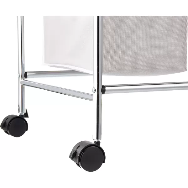 Amazon Basics 3 Piece Rectangular Laundry Bag Hamper Sorter Basket Gray
