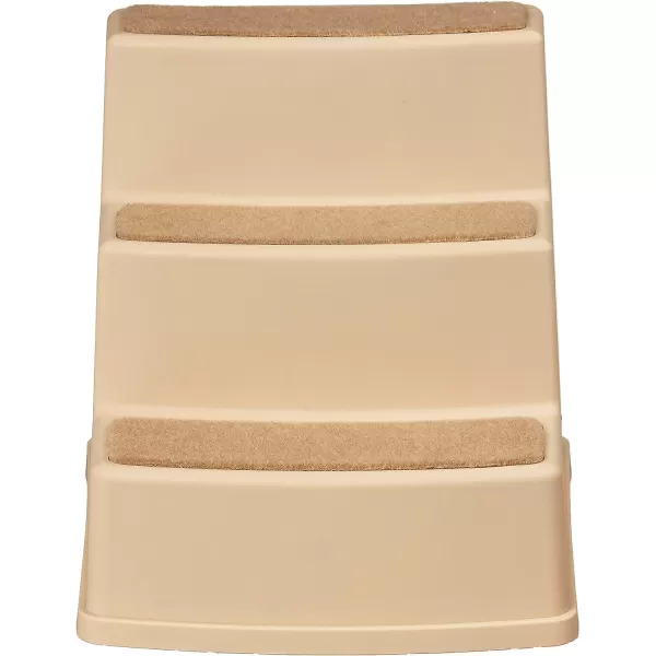Amazon Basics 3 Step Non Slip Pet Stairs for Dogs and Cats Cocoa3Step Tan