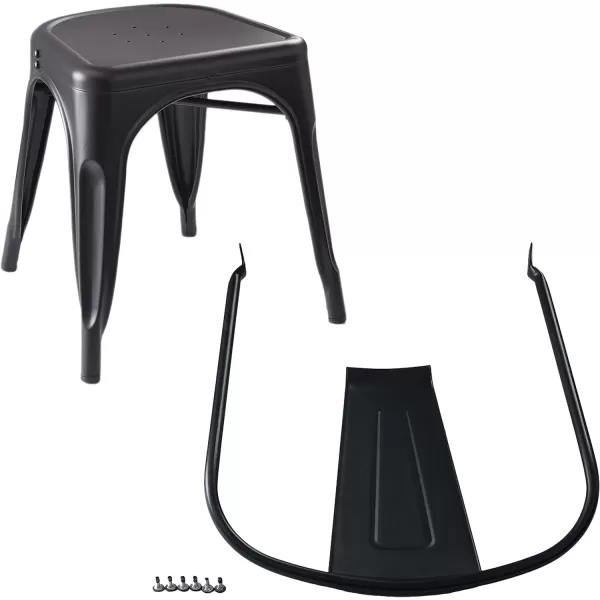 Amazon Basics 33DC01S4BK Chair 4 Pack 201D x 171W x 335H Matte BlackMatte Black