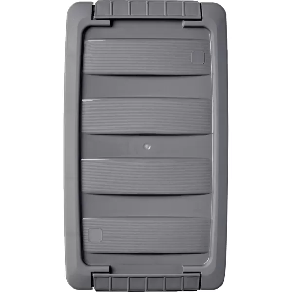 Amazon Basics 5 Quart Stackable Plastic Storage Container Bins with Secure Latching Lids for Home Organization ClearGrey Pack of 105 Qt  10 Pack