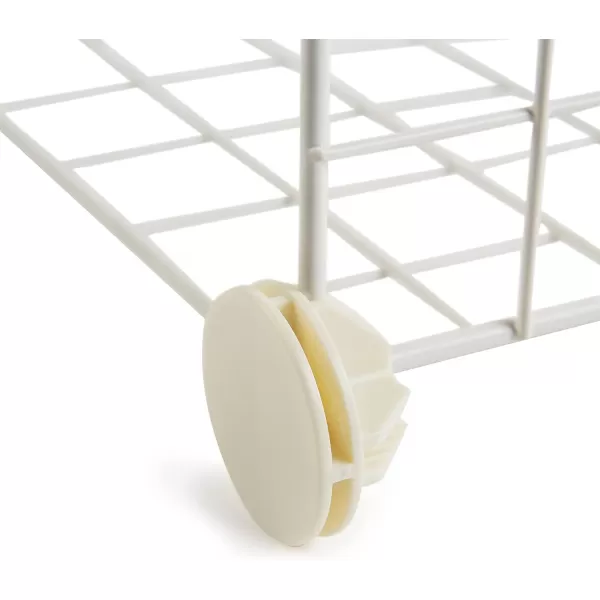 Amazon Basics 6Cube Wire Grid Stackable Storage Shelves 12 x 12Inches WhiteWhite