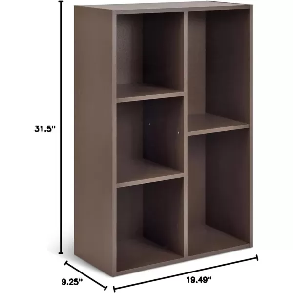 Amazon Basics 7 Cube Organizer Bookcase White 925 x 1949 x 4173 inchEspresso
