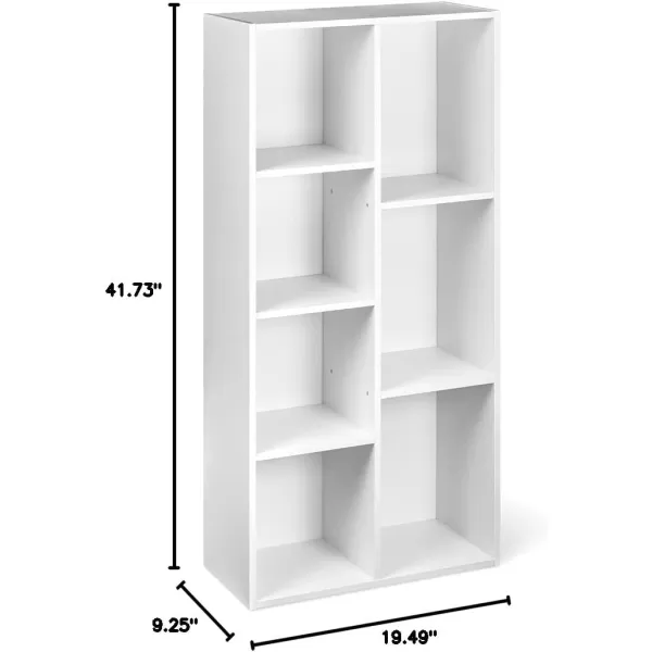Amazon Basics 7 Cube Organizer Bookcase White 925 x 1949 x 4173 inchWhite