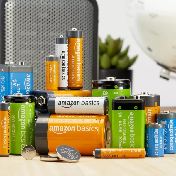 Amazon Basics AAA Alkaline HighPerformance Batteries 15 Volt 10Year Shelf Life 36 count Pack of 136 Count Pack of 1