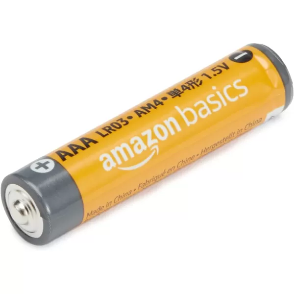Amazon Basics AAA Alkaline HighPerformance Batteries 15 Volt 10Year Shelf Life 36 count Pack of 18 Count Pack of 1