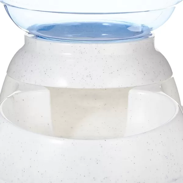 Amazon Basics Automatic Dog Cat Water Dispenser Gravity Feeder and Waterer Set Large 12Pound Food Capacity 25Gallon GrayFeeder Small