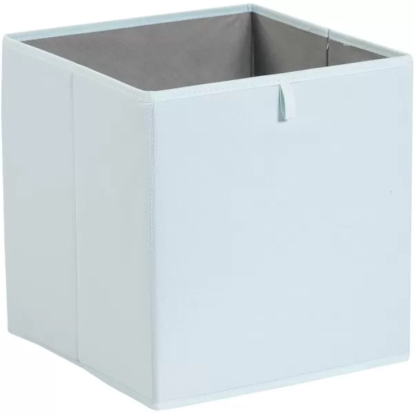 Amazon Basics Collapsible Fabric Storage Cube Organizer Bins  Pack of 6 White 13x15x13quotJade Green