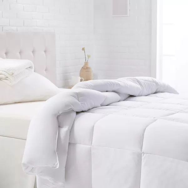Amazon Basics Down Alternative Bedding Comforter Duvet Insert  King White WarmTwin
