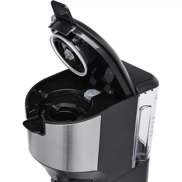 Amazon Basics Drip Coffee Maker with KCup 14 Oz Black and Stainless steel 598D x 944W x 1417HStandard