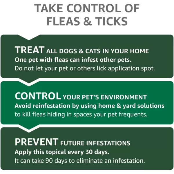 Amazon Basics Flea Tick amp Mosquito Topical for Medium Dog 1120 pounds 4 CountSmall Dogs 4  10 lbs 6 Count