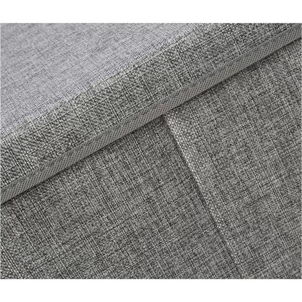 Amazon Basics Foldable Burlap Cloth Cube Storage Bin With Lid Set of 2 Gray2Pack