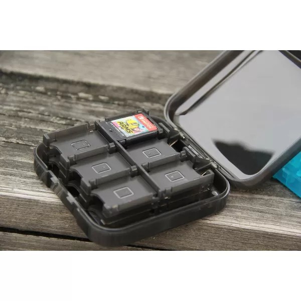 Amazon Basics Game Storage Case for 24 Nintendo Switch Games  34 x 34 x 1 Inches BlueBlack
