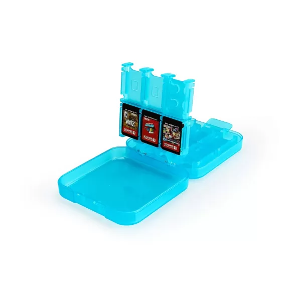 Amazon Basics Game Storage Case for 24 Nintendo Switch Games  34 x 34 x 1 Inches BlueBlue