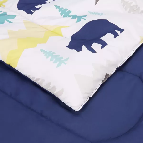 Amazon Basics Kids EasyWash Microfiber BedinaBag 5Piece Bedding Set Twin Dino FriendsBear Buddies Queen