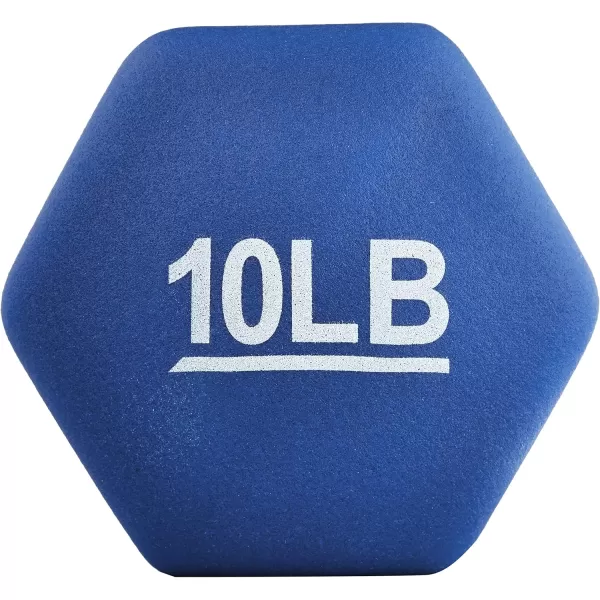 Amazon Basics Neoprene Dumbbell Hand Weights10 Pound  Pair