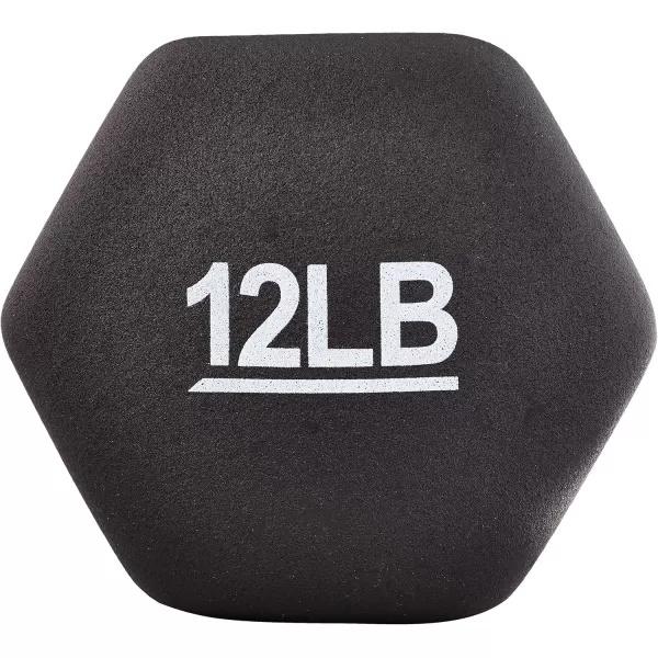 Amazon Basics Neoprene Dumbbell Hand Weights12 Pound  Pair