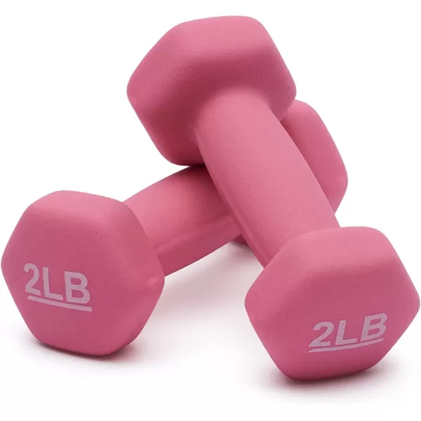 Amazon Basics Neoprene Dumbbell Hand Weights2 Pound  Pair