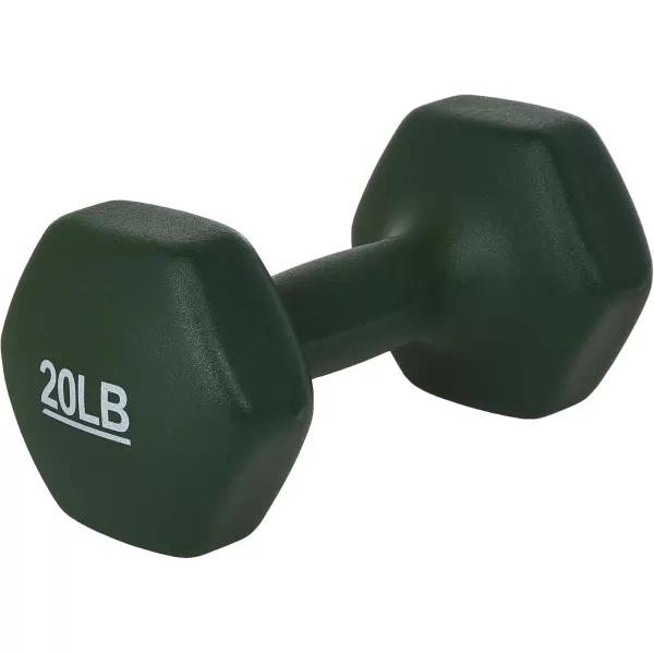 Amazon Basics Neoprene Dumbbell Hand Weights20 Pound  Pair