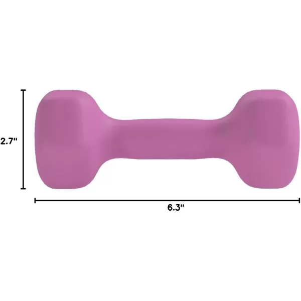 Amazon Basics Neoprene Dumbbell Hand Weights3 Pound  Pair
