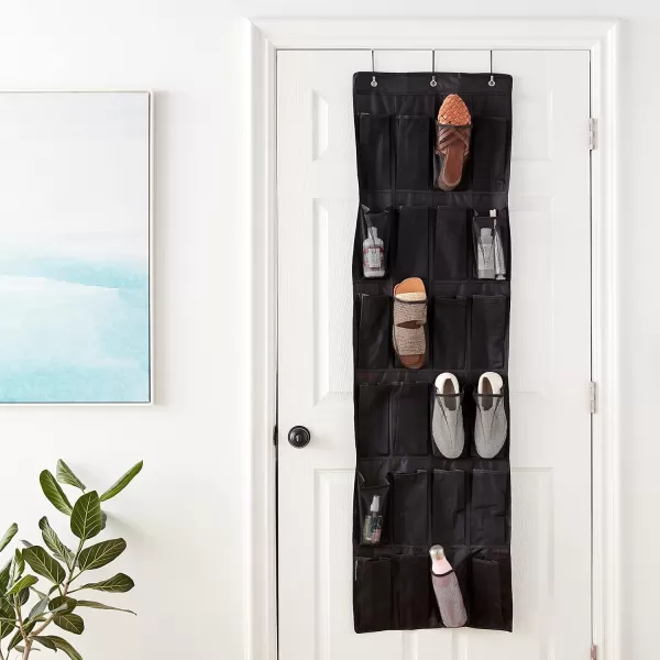 Amazon Basics Over the Door Organizer with 24 Pockets  BlackBlack