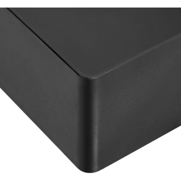 Amazon Basics Rectangular Plastic Desk Organizer Half Accessory Tray BlackAccessory Tray
