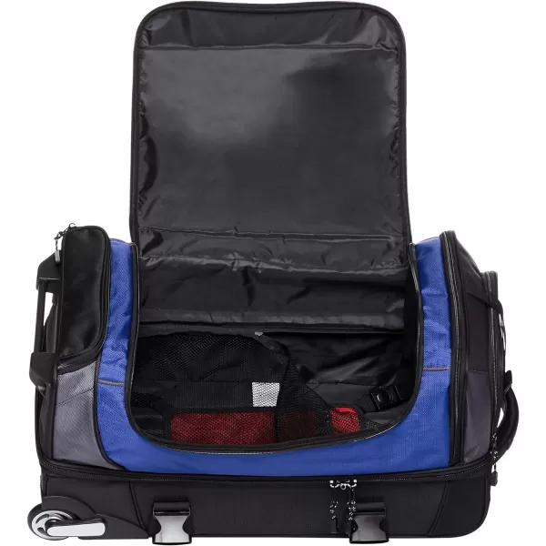 Amazon Basics Ripstop Wheeled Duffel 35 Inch  BlueBlue 30