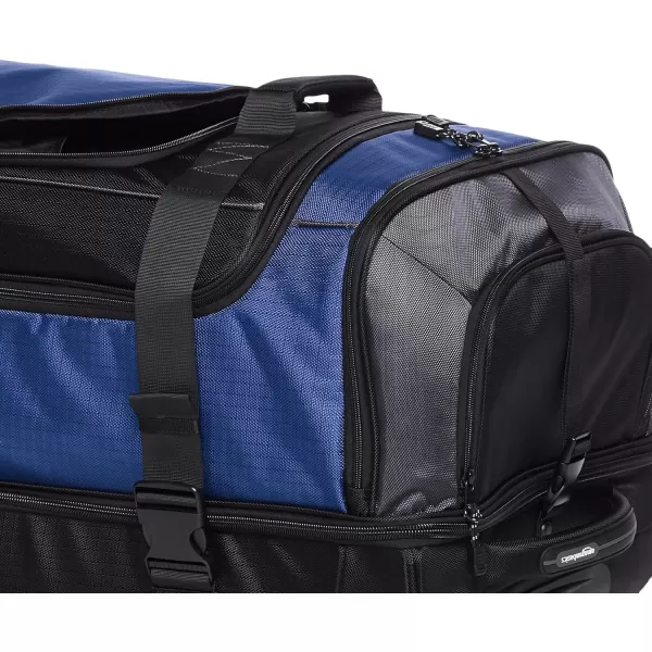 Amazon Basics Ripstop Wheeled Duffel 35 Inch  BlueBlue 35