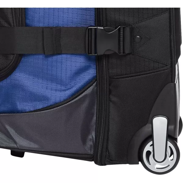 Amazon Basics Ripstop Wheeled Duffel 35 Inch  BlueBlue 35