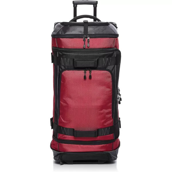 Amazon Basics Ripstop Wheeled Duffel 35 Inch  BlueRed 35