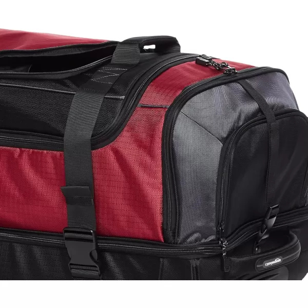 Amazon Basics Ripstop Wheeled Duffel 35 Inch  BlueRed 35