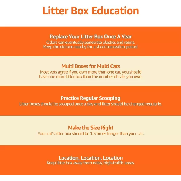 Amazon Basics Top Entry Cat Litter Box and Black Scoop Oval Grey 205 x 1475 x 1438 inchesGrey Top Entry