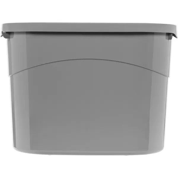 Amazon Basics Top Entry Cat Litter Box and Black Scoop Oval Grey 205 x 1475 x 1438 inchesGrey Top Entry