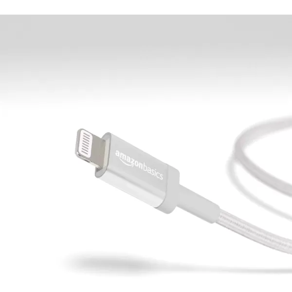 Amazon Basics USBC to Lightning Charger Cable Nylon Braided Cord MFi Certified Charger for Apple iPhone 14 13 12 11 X Xs Pro Pro Max Plus iPad 3 Foot Dark GraySilver